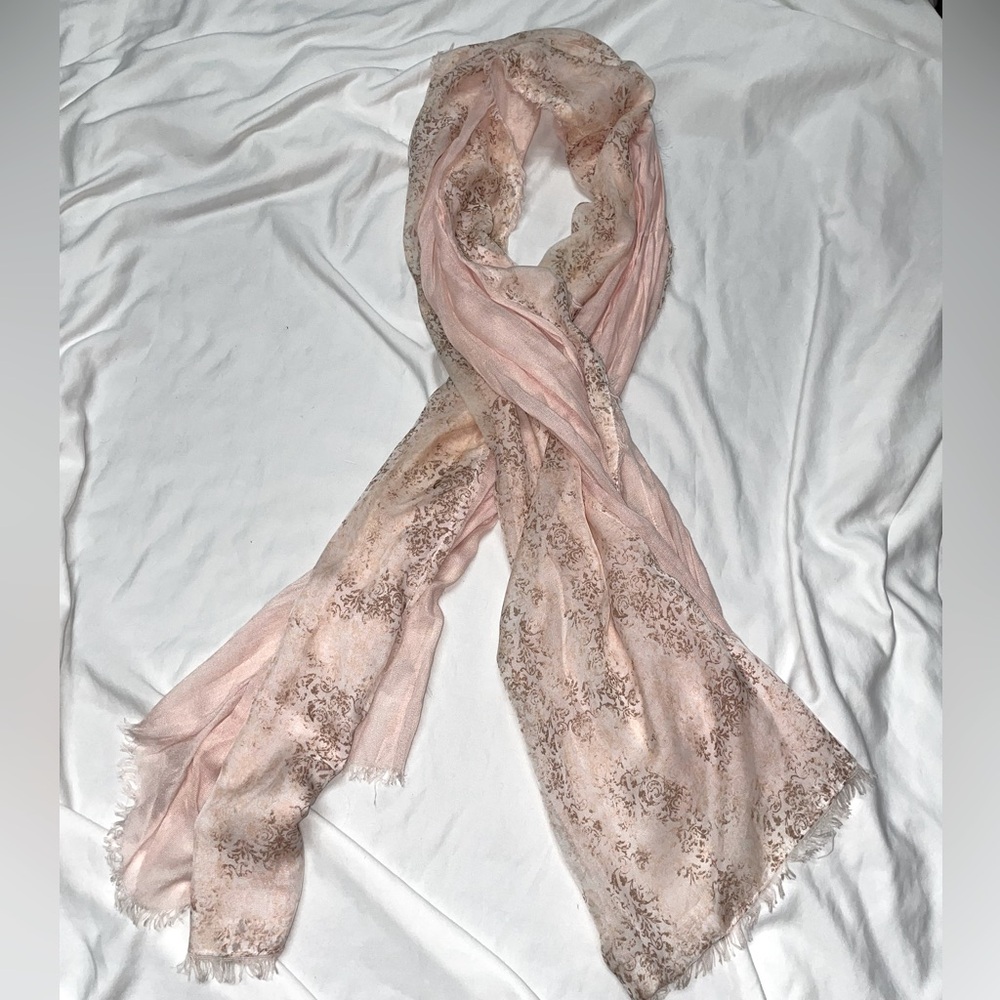 Collection Eighteen Baby‎ Pink Brown Parisian Baroque Scarf